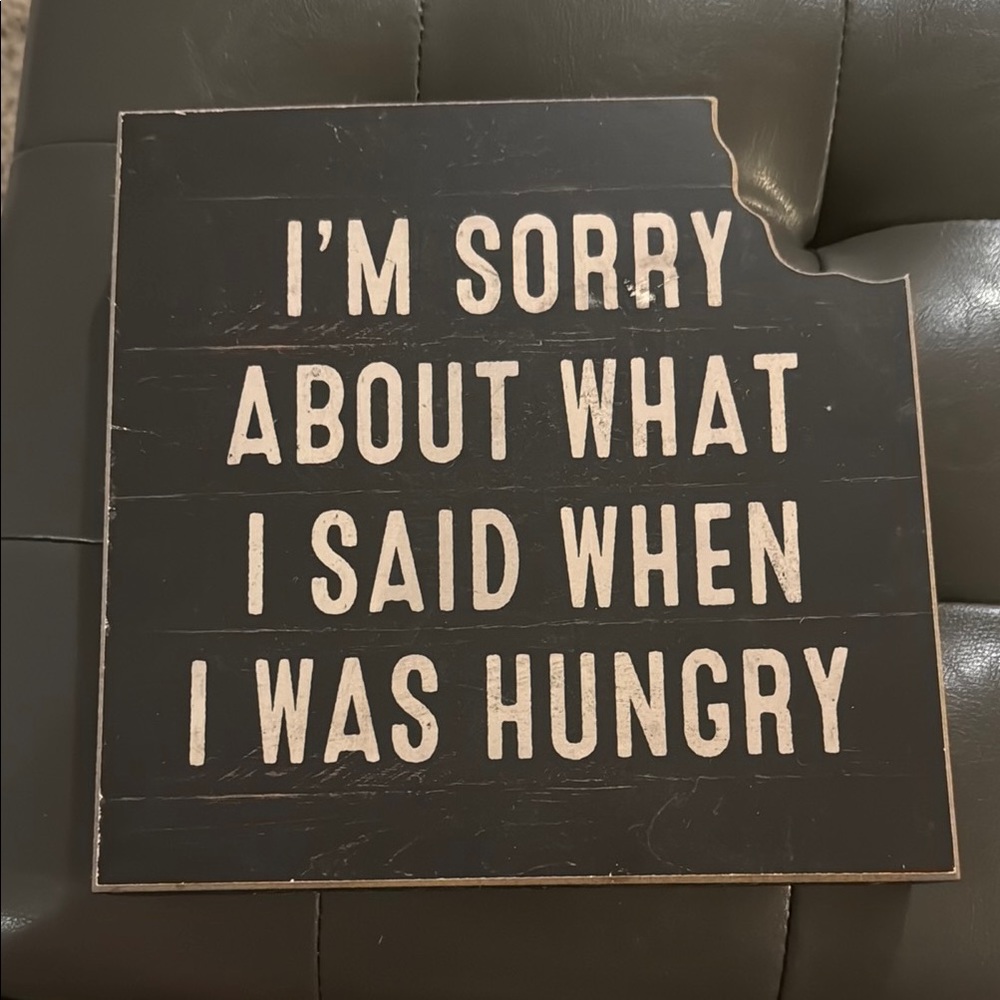 Black and White Humorous Wall Sign